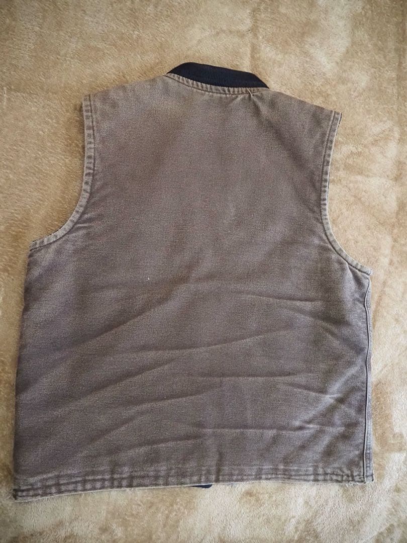 00s Carhartt カーハート ダックベスト メキシコ製 Sブラウン