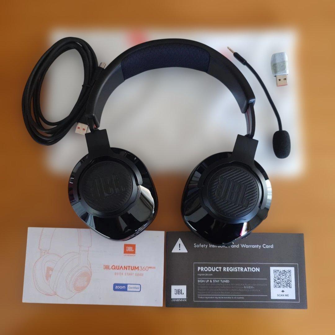 【美品】JBL QUANTUM 360 WIRELESS ゲーミングヘッドセット