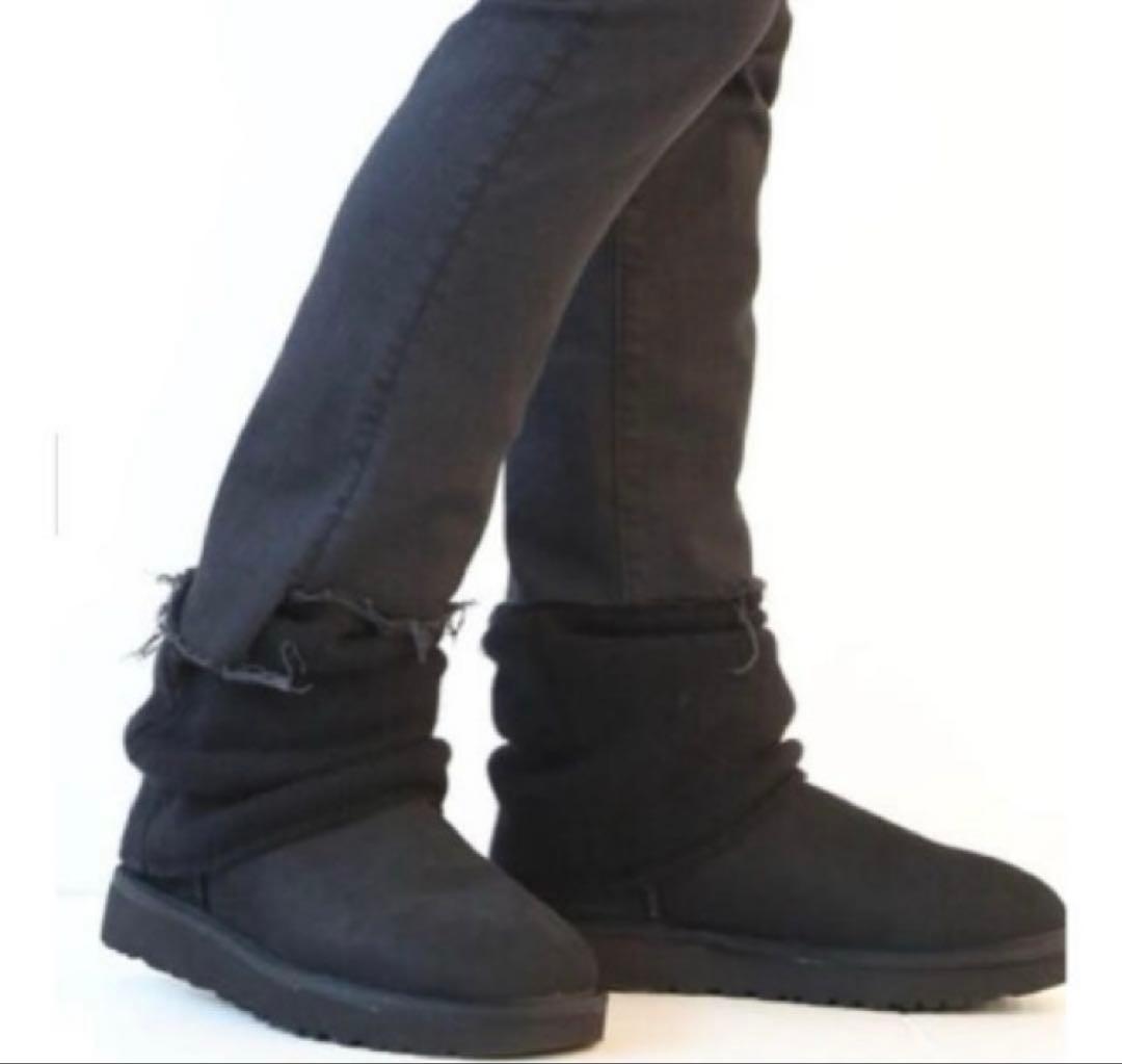 ドゥーズィエムクラス CARIAGGI レッグウォーマー　カシミヤ100% 黒