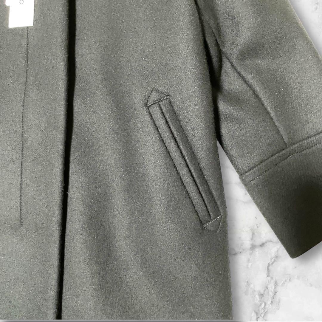 ユナイテッドアローズ レディース メルトンビックカラーコート M ネイビー