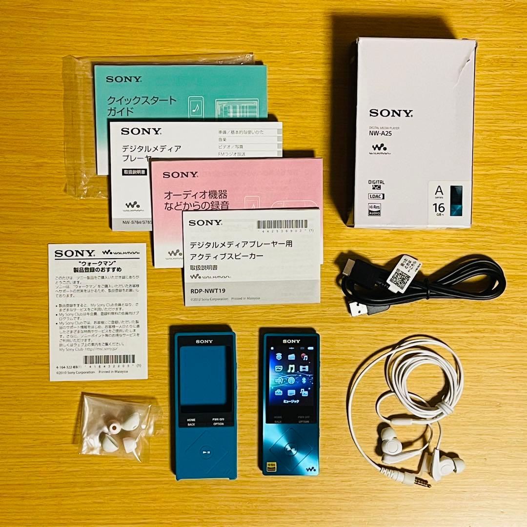 【美品】SONY NW-A25 16GB シリコンカバー・ノイキャンイヤホン付き