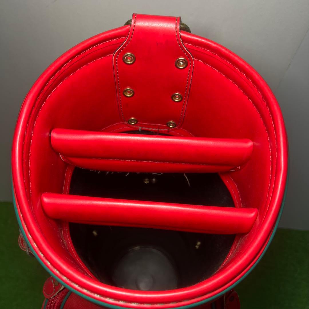 M0 TRUSSARDI トラサルディ　ゴルフバッグ　赤色