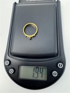 K18ゴールド シンプルリング1.94g 11号