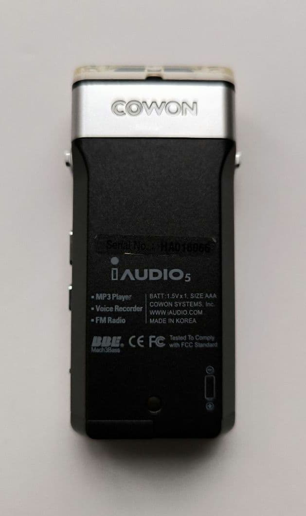 【元箱入り動作確認済み】COWON iAUDIO 5 MP3プレーヤー