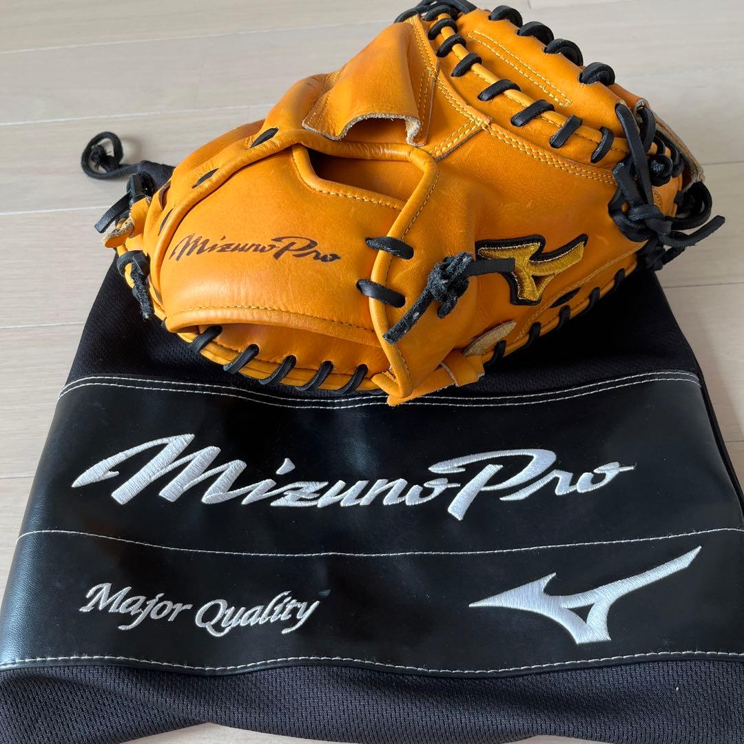 【yo_40  】Mizuno Pro 軟式グローブ オレンジ