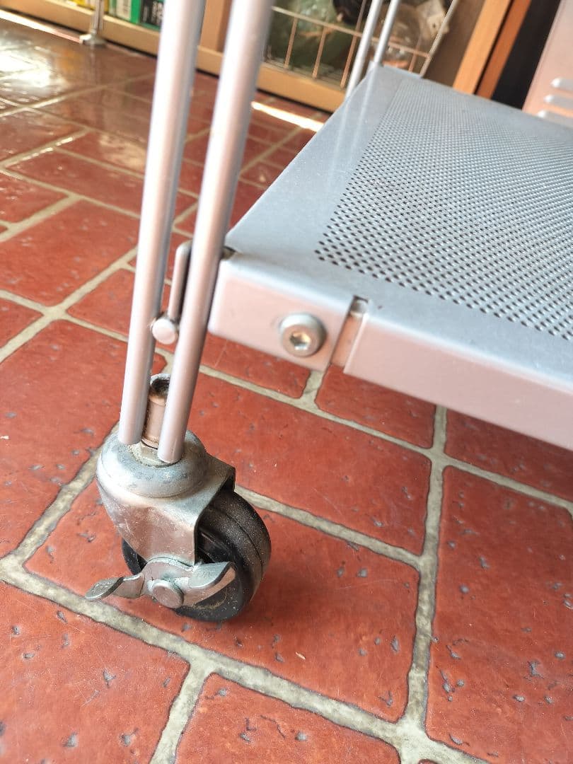 廃盤 無印良品 MUJI スチール ユニットシェルフ グレー メッシュ