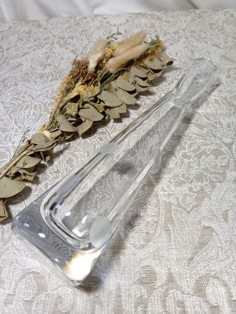 バカラ パッション クラウン 一輪挿し 花瓶 フラワーベース ドット 未使用