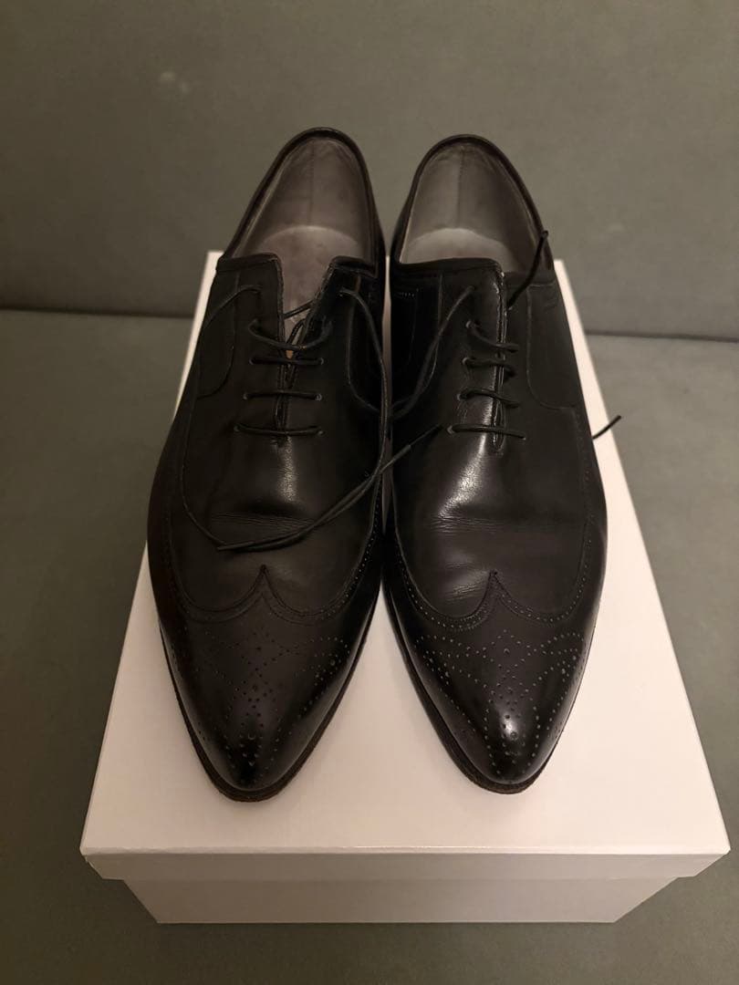 希少イタリア製 ビスポーク レザーシューズ 25.5 tanino crisci