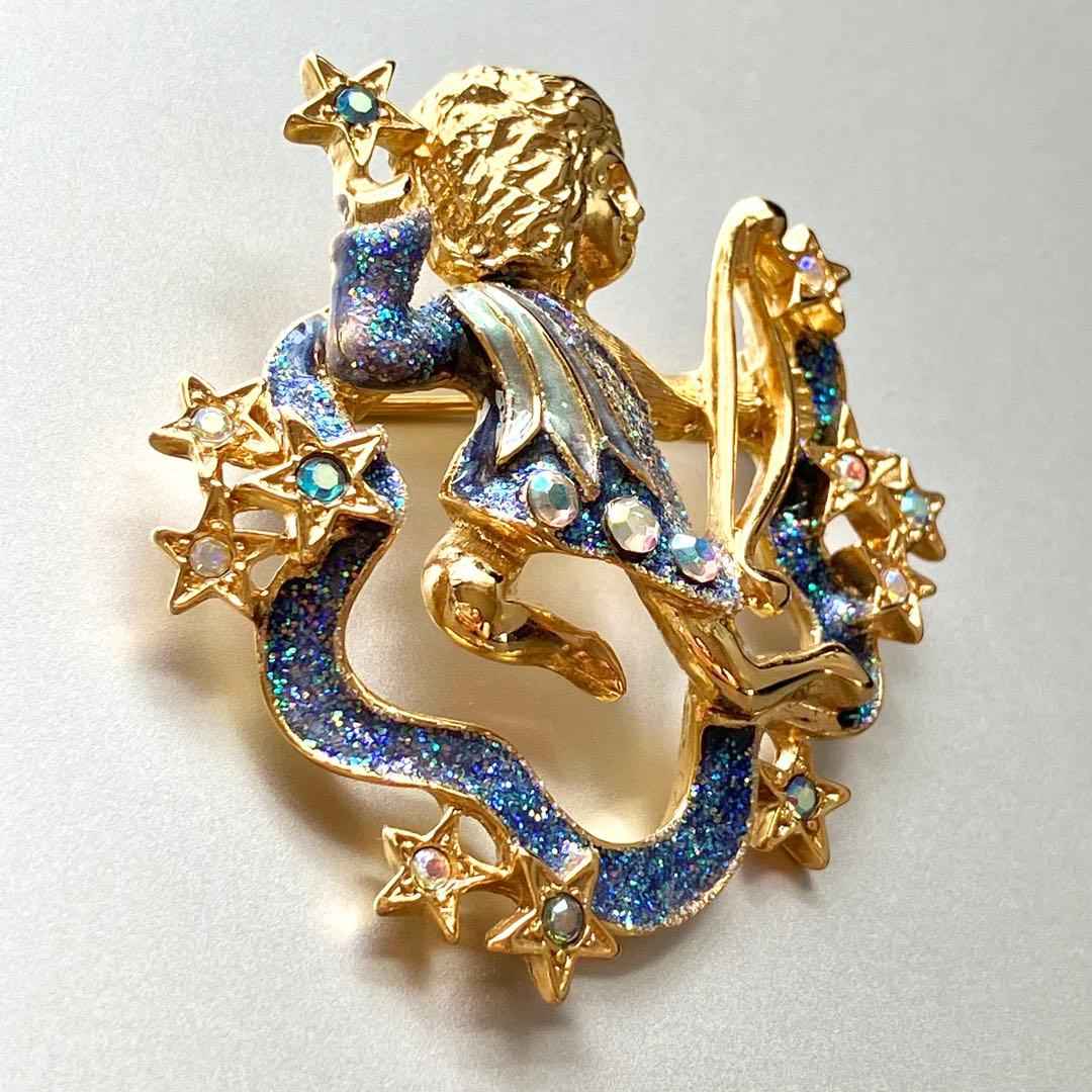 【美品】Kirks Folly カークスフォリー いて座 射手座 ブローチ