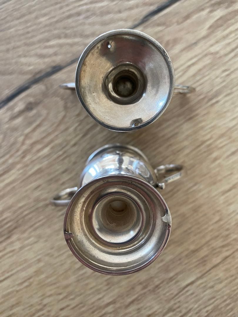 イギリス　シルバー　小トロフィー2個　アンティーク　ビンテージ　純銀