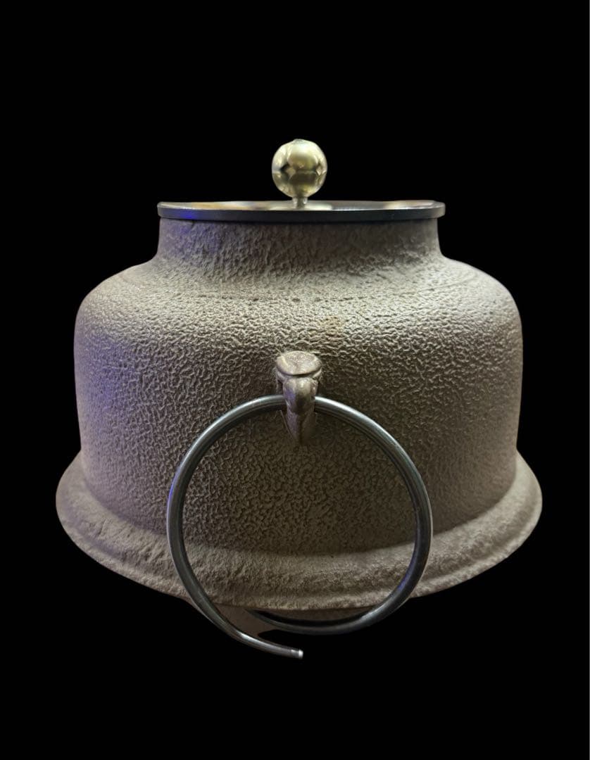 【希少】人間国宝 釜師 高橋敬典 真形羽釜 茶釜 釜釻