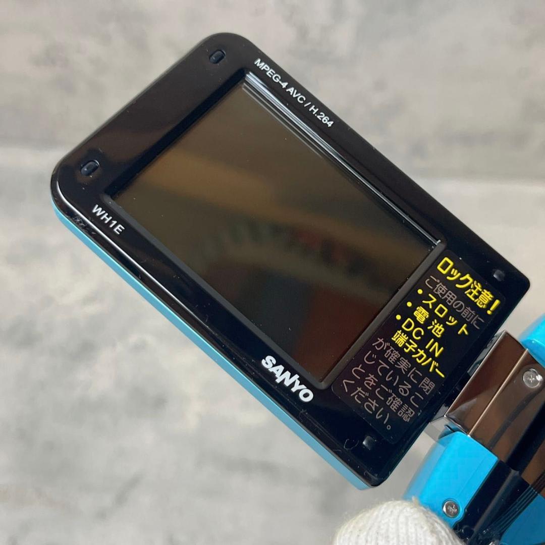 SANYO サンヨー Xacti DMX-WH1E ビデオカメラ ブルー ホワイ