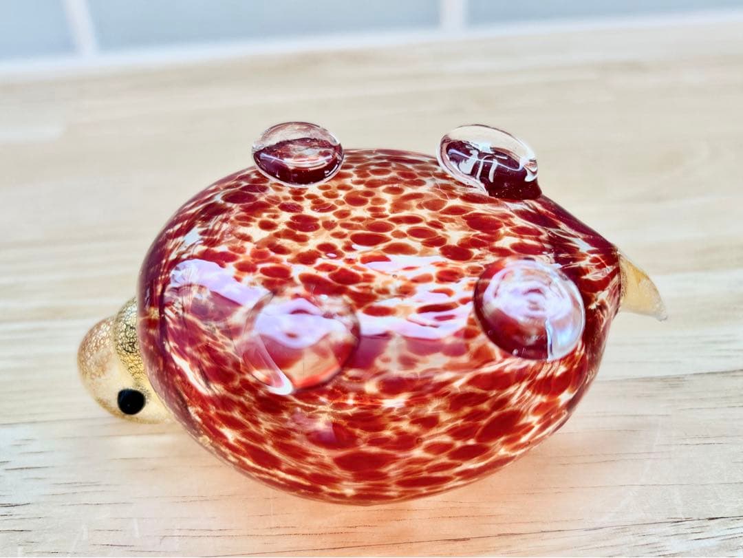 ベネチア ガラス murano ムラーノ ムラノ ヴェネチアグラス 亀 ゴールド