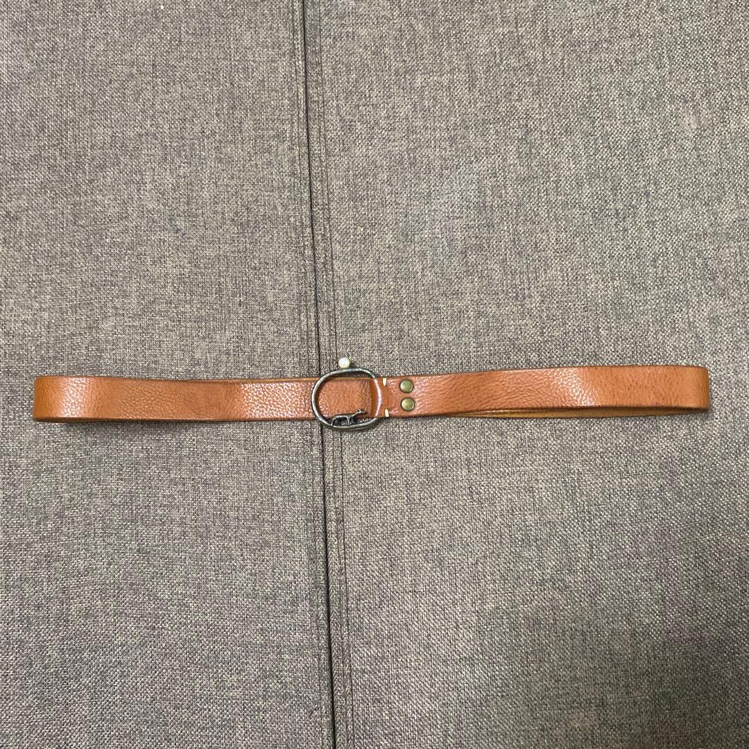 minä perhonen ミナペルホネン　ブラウンレザーベルト