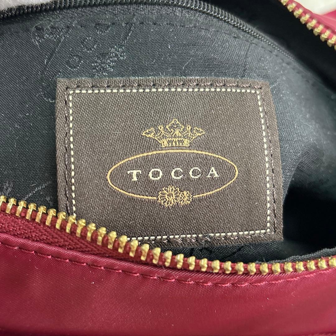 TOCCA トッカ ワンショルダー トートバッグ ナイロン ワインレッド希少