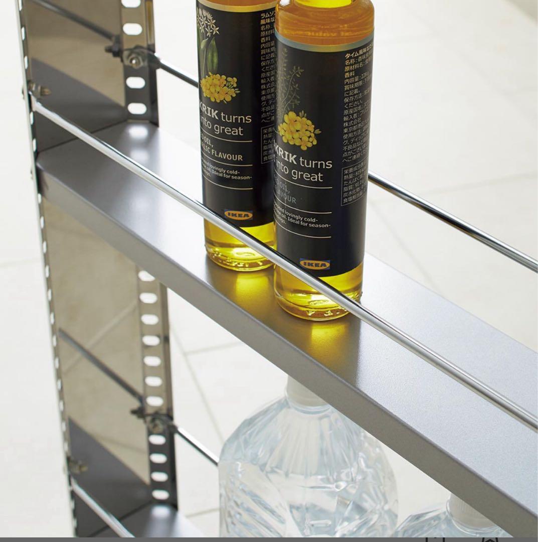 杉並区から直接引取り可　DINOS ステンレス製キッチンすき間収納ワゴン