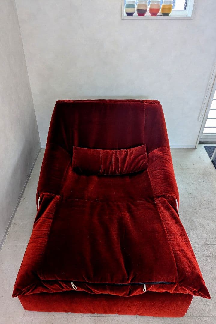 極上品　【ligne roset】リーン ロゼ プリューミー　1Pソファ＆パフ