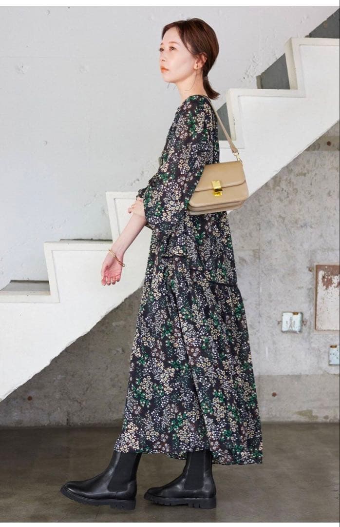 A　　新品未使用スローブイエナブラック サイドゴアブーツ 厚底37サイズ