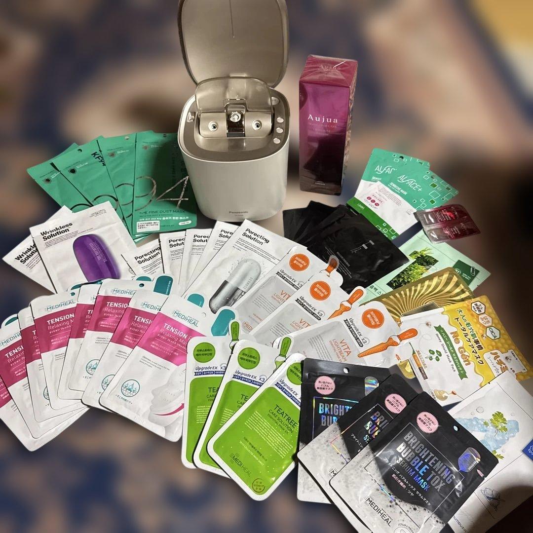 ジ*ニ様 Panasonic フェイススチーマー EH-SA0B +美容グッズ約