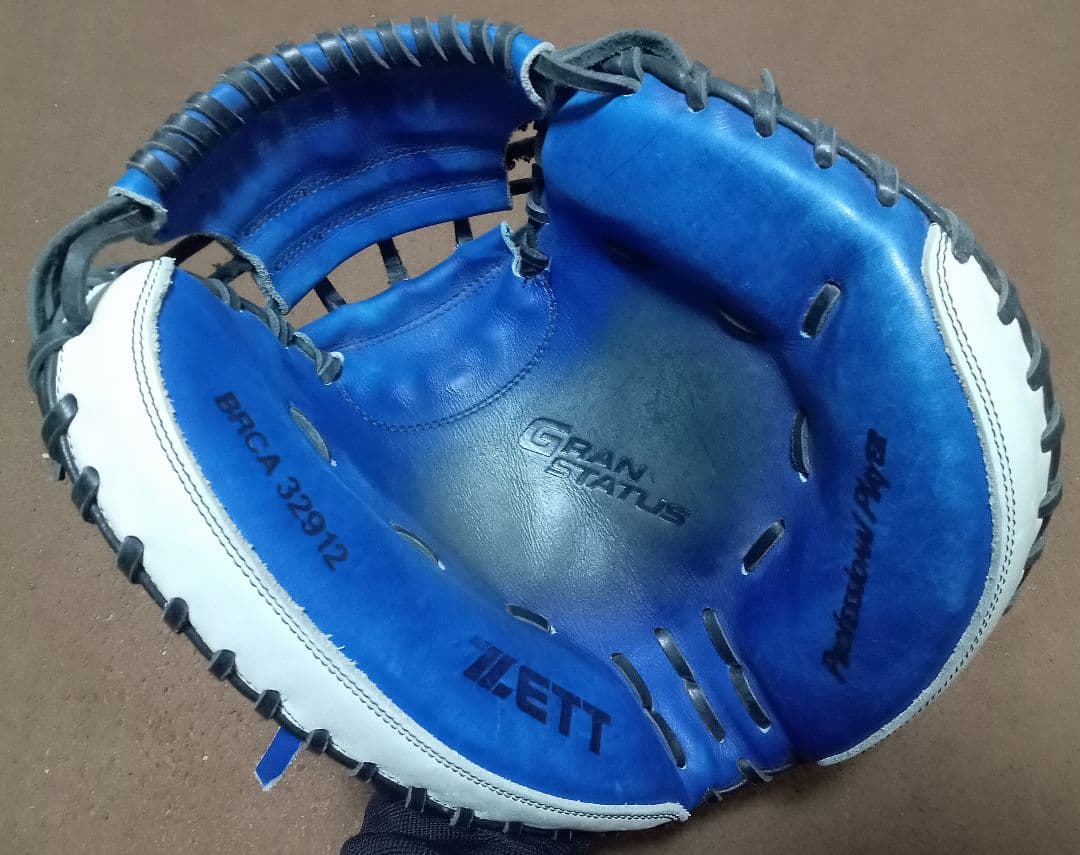 ZETT 軟式　キャッチャーミット　矢野モデル　阪神タイガース　ブルー