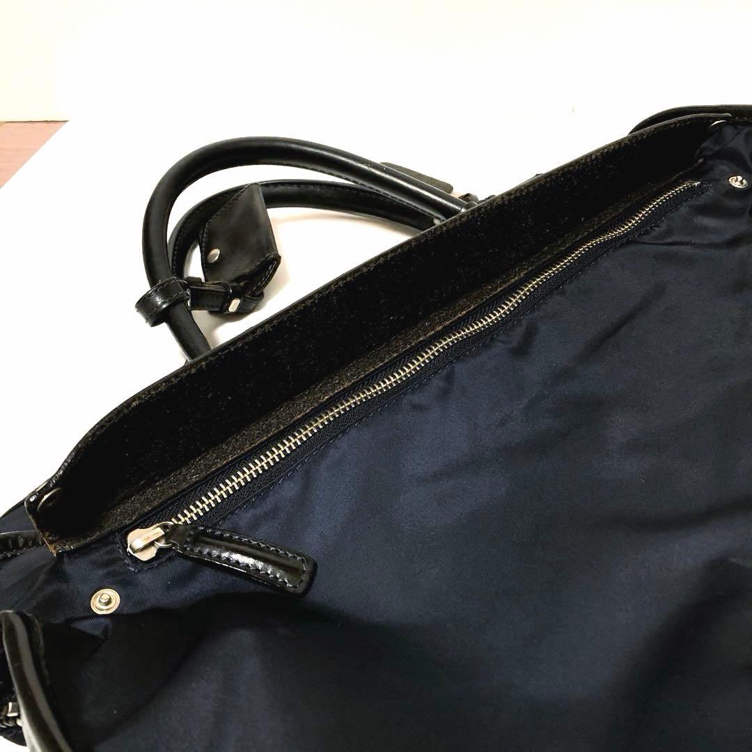 美品✨人気 フェリージ ビジネスバッグ 8637/2 A4可 大容量 ネイビー