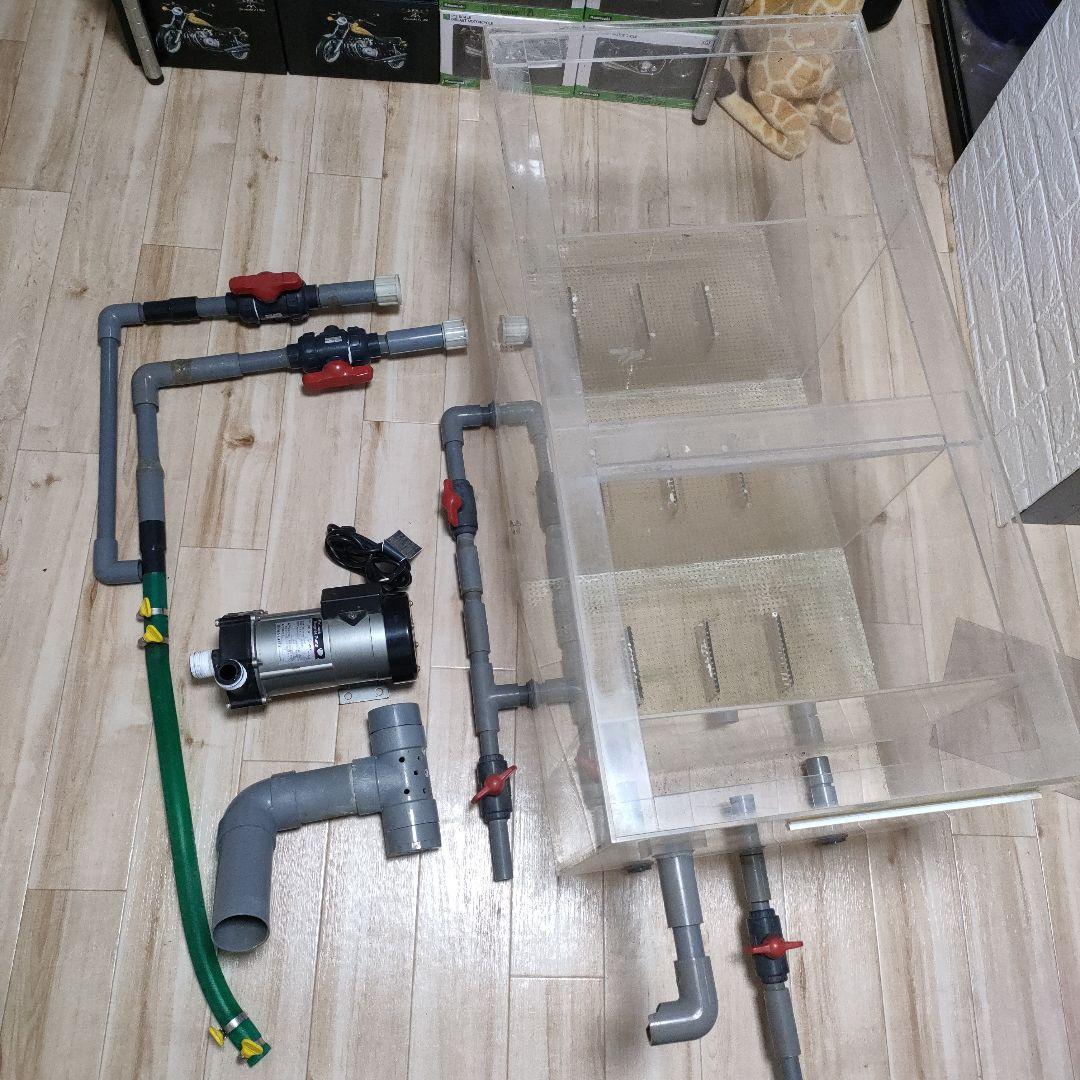 大型アクリル水槽フルセット！引き取り限定☆1500×750×600☆