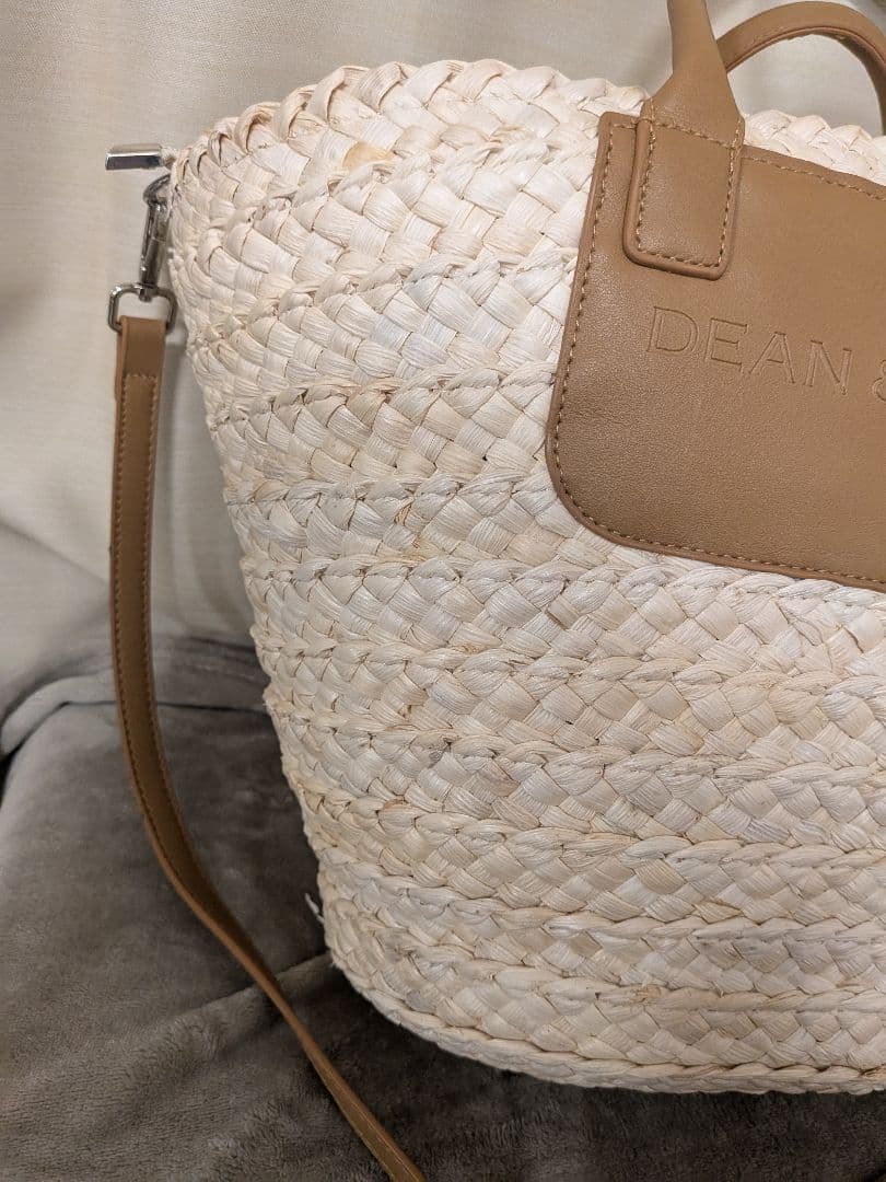 DEAN & DELUCA / 保冷ポーチ付 かごバッグ　大