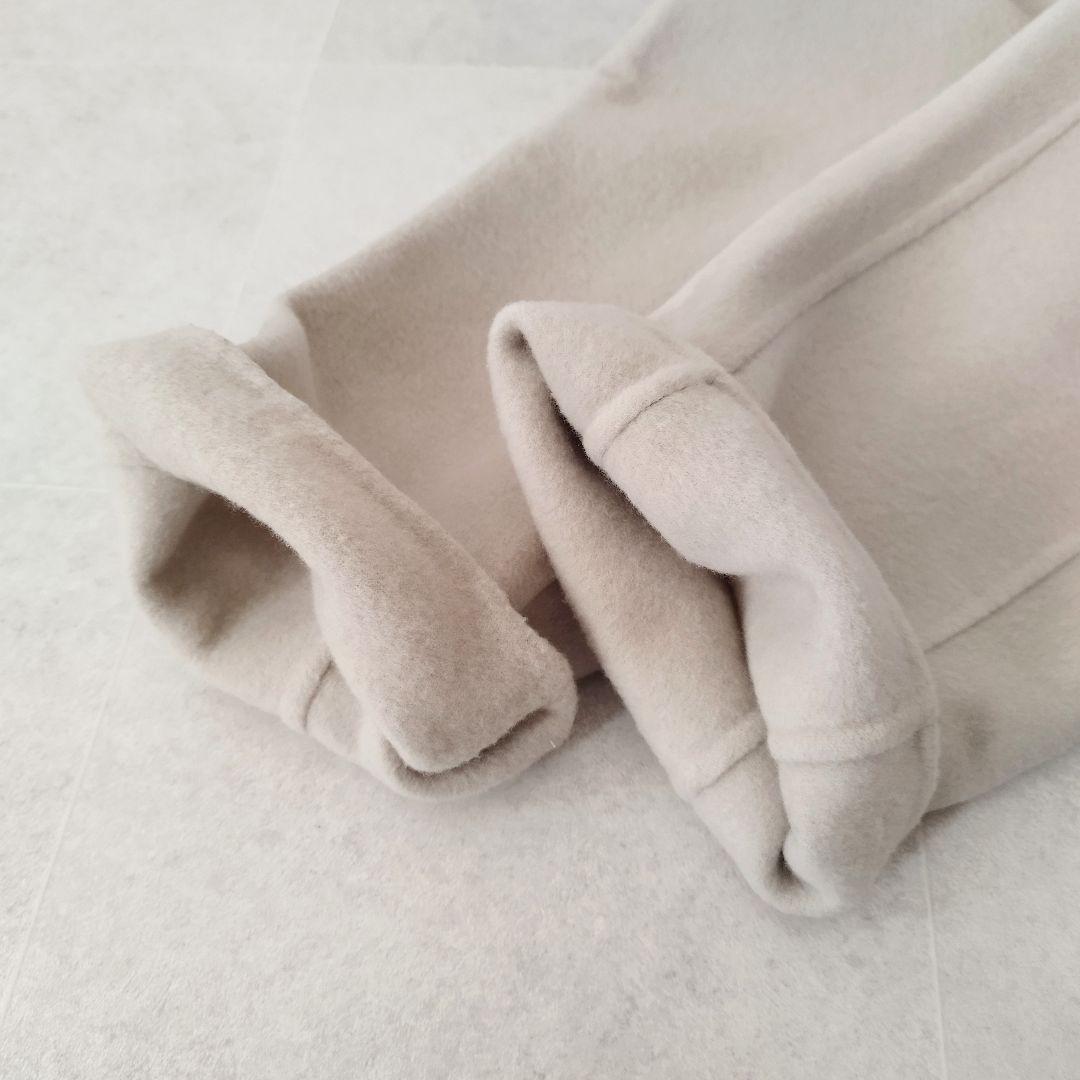 美品✨ボールジィ プレミアムウール リバーフーデットコート　薄ベージュ M相当