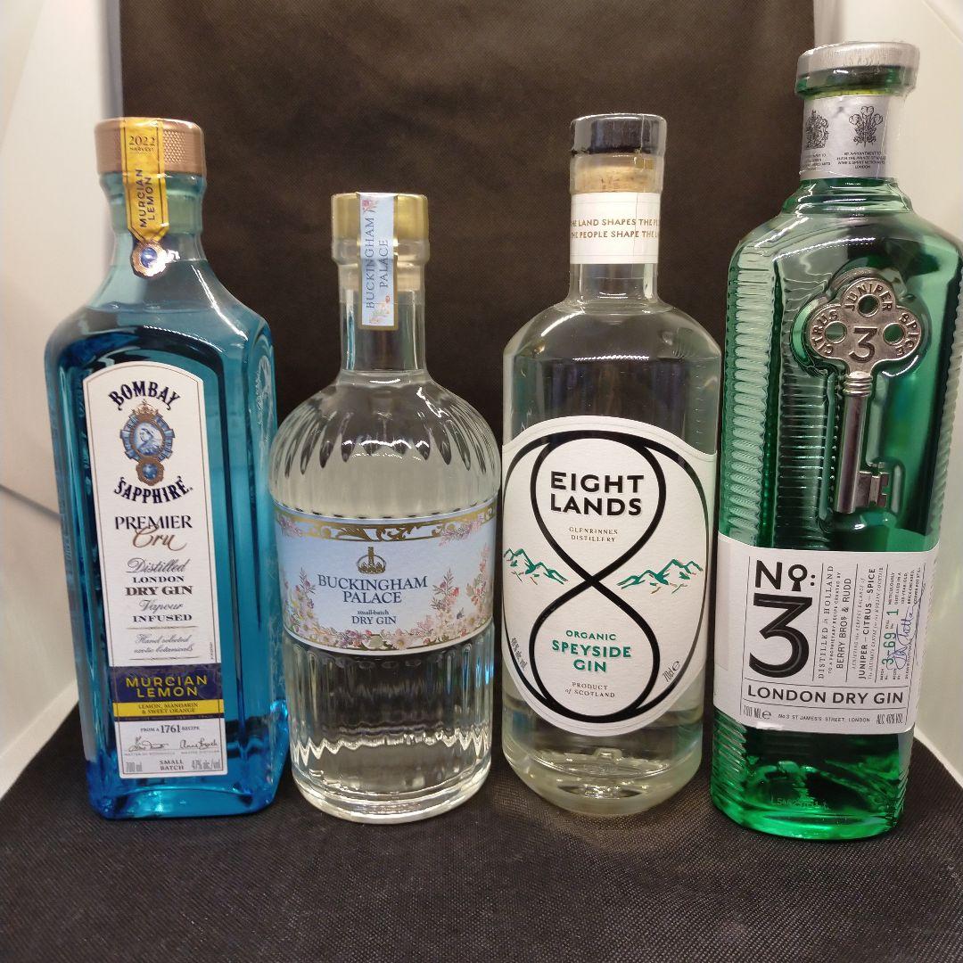未開栓　本場イギリス　プレミアム　ドライ　ジン　四本セット