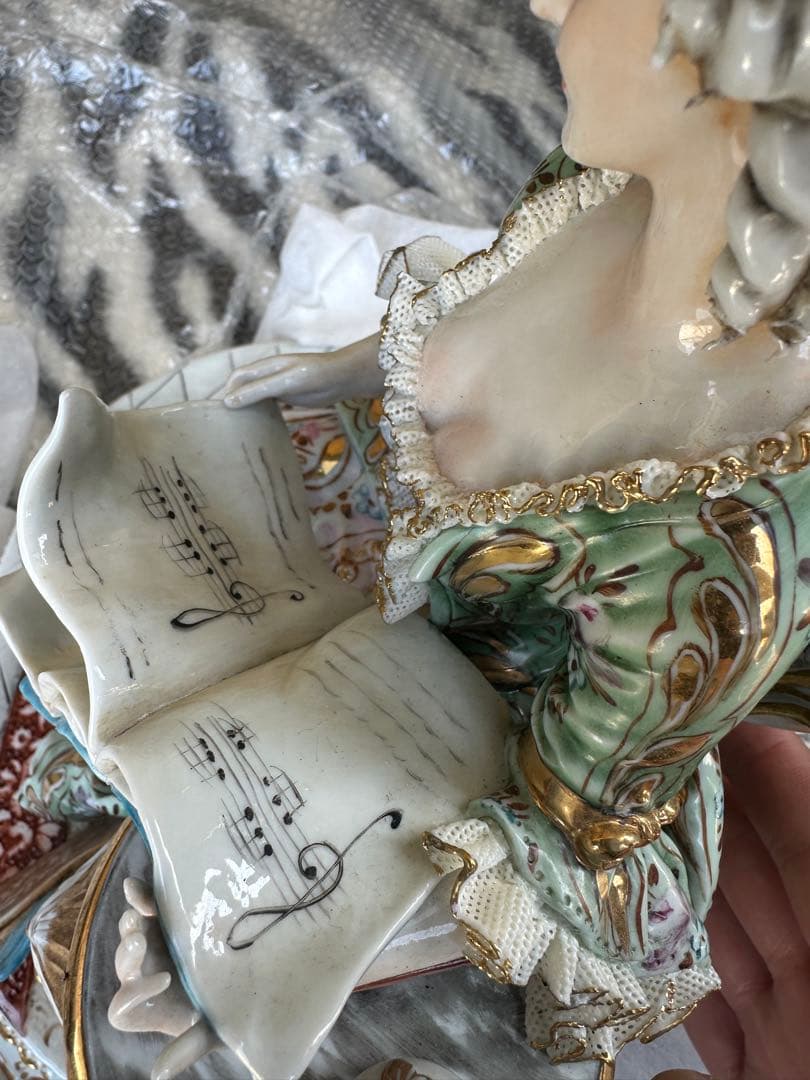 陶器人形 TYCHE社 磁器人形(ポンパドール夫人) 西洋陶器