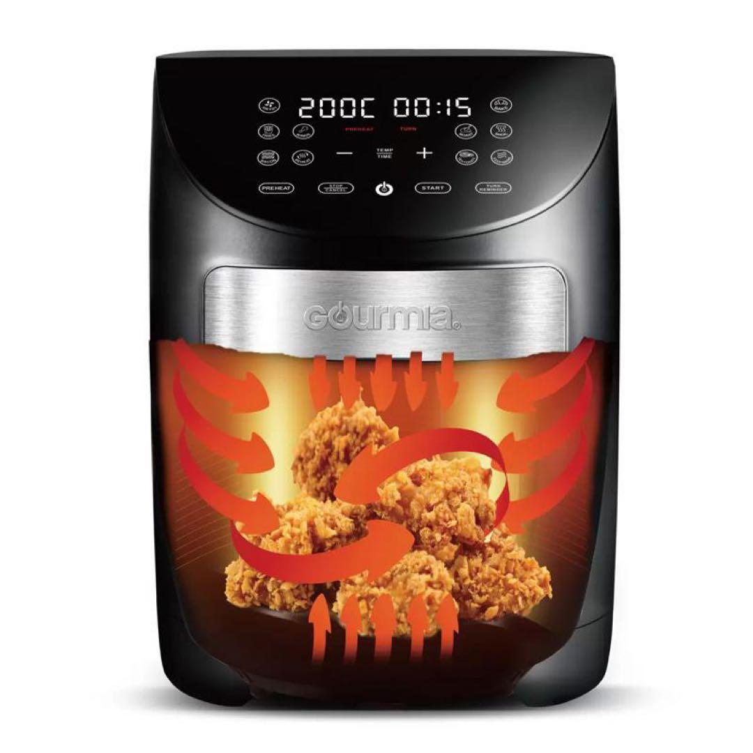 キッチン家電 GOURMIA DIGITL AIR FRYER Black Silver