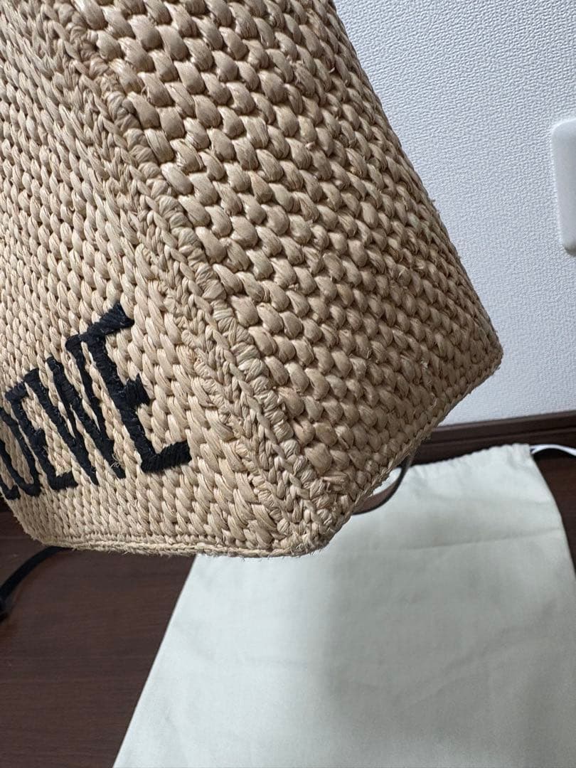 60%オフ‼️LOEWEロエベ　フォントトートスモール　ラフィア　カゴバッグ