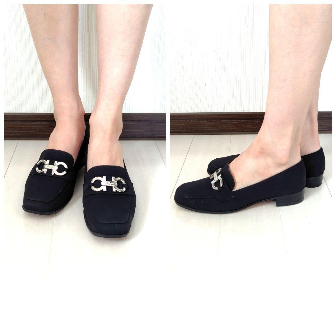 ✨️腕利き職人のリペア済✨️【フェラガモ】定番 ガンチーニ ローファー 黒