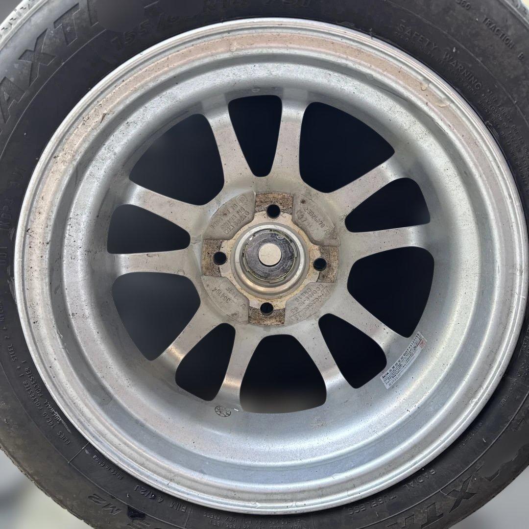 ①ボス サマータイヤ バリ溝 155/65R14 ホイール（A0414）