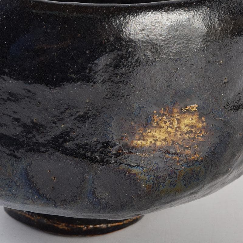 茶道具　楽吉左衛門　弘入作　黒楽茶碗　時代箱　D　R8992