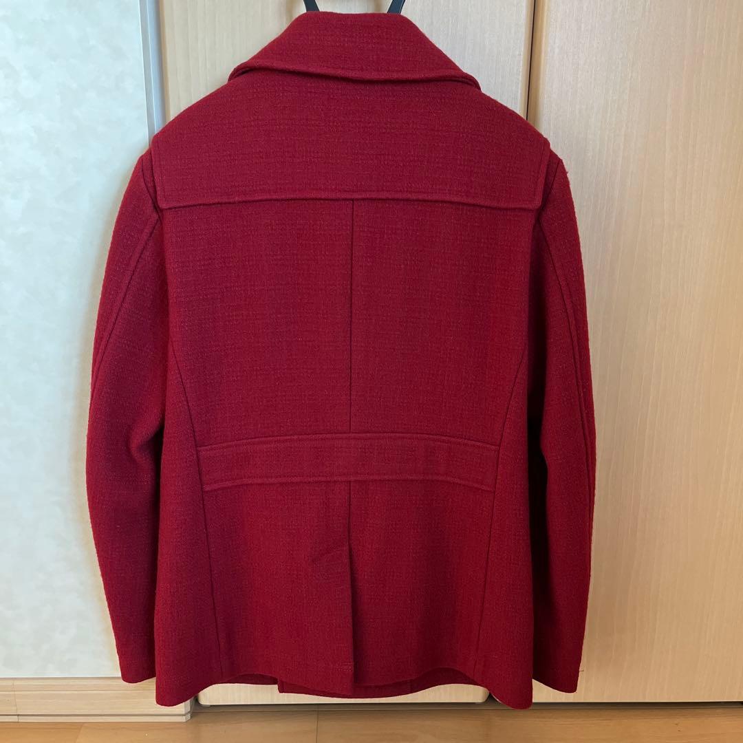 【美品】バーバリーブラックレーベル　 赤　ピーコート M