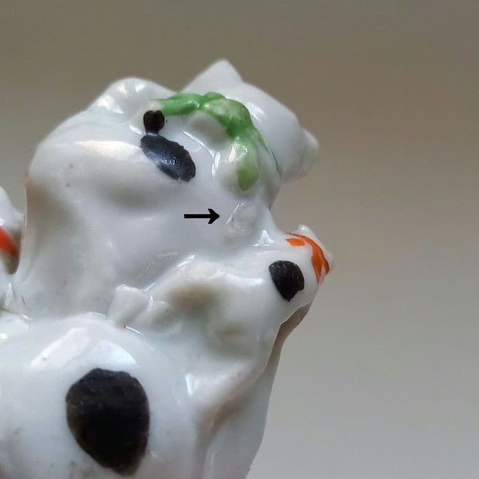 招き猫　磁器人形　レトロアンティーク人形　縁起物　親子猫