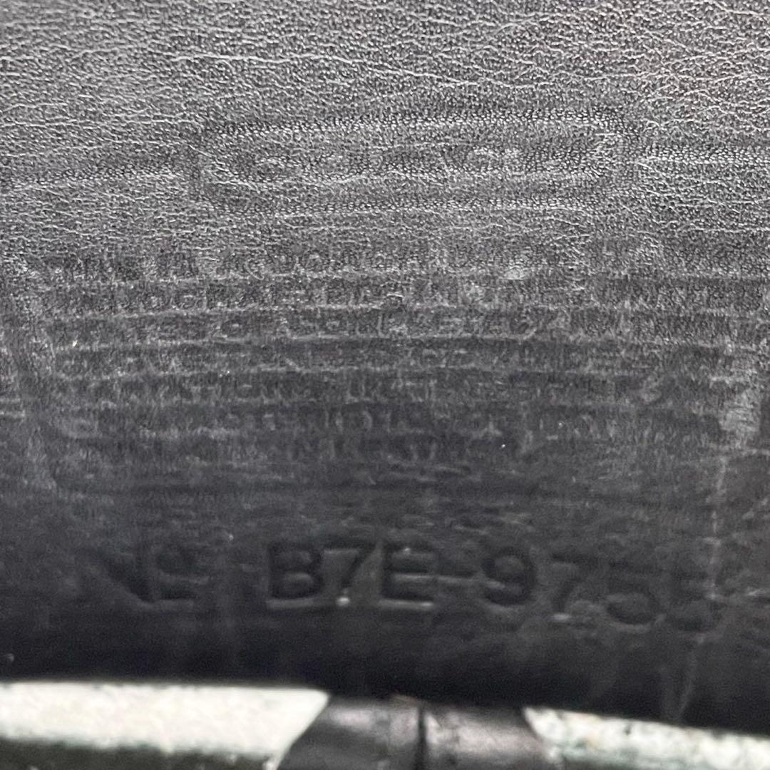 美品 オールドコーチ レザー ショルダーバッグ ターンロック ロゴ型押し 黒