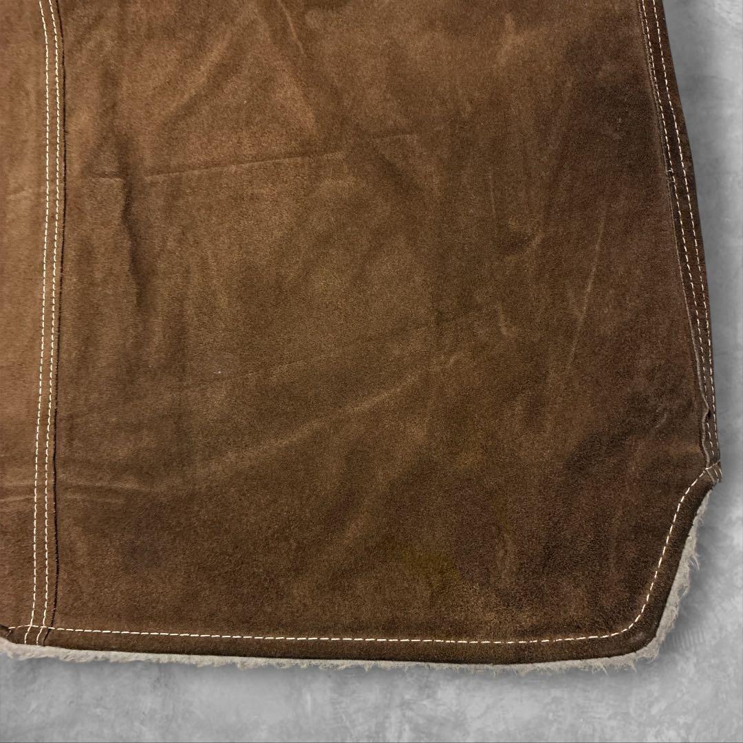 Sears The Leather Shop スエードベスト ブラウン2XLボア