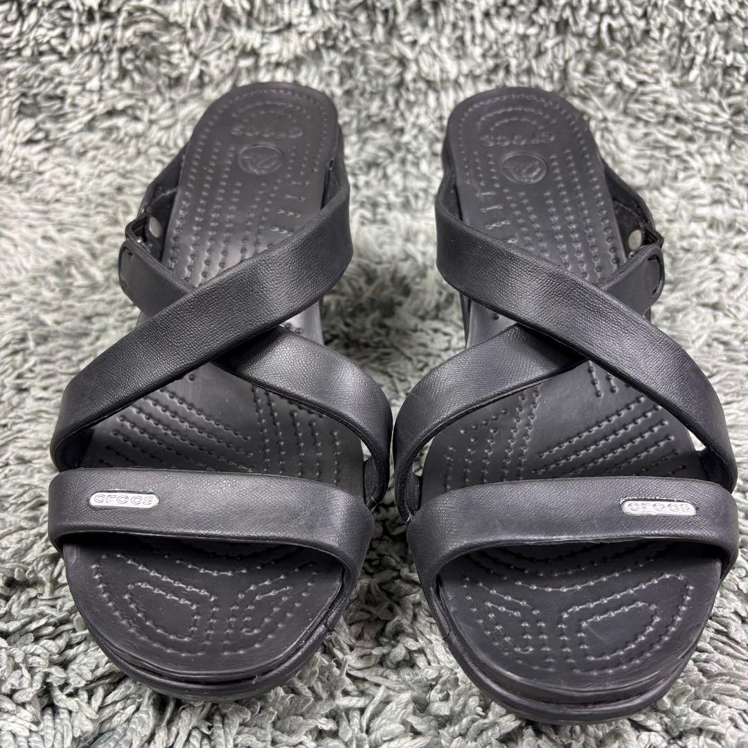 未使用 廃盤品 crocs クロックス サイプラス 黒 w8 24