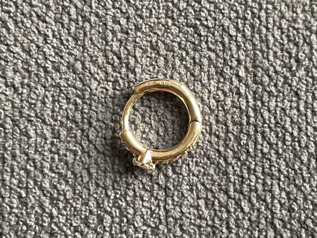 PRMAL ダイヤモンド フープピアス k10 プライマル