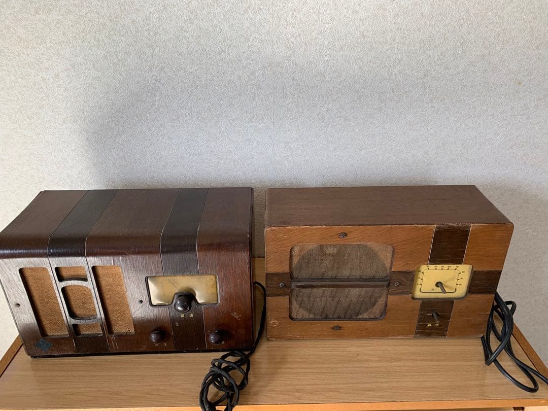 アンティークラジオ2個セット　old radio コレクション