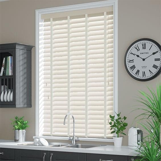 【最終値下げ】未使用　ウッドブラインド　クリームベージュ　152×181