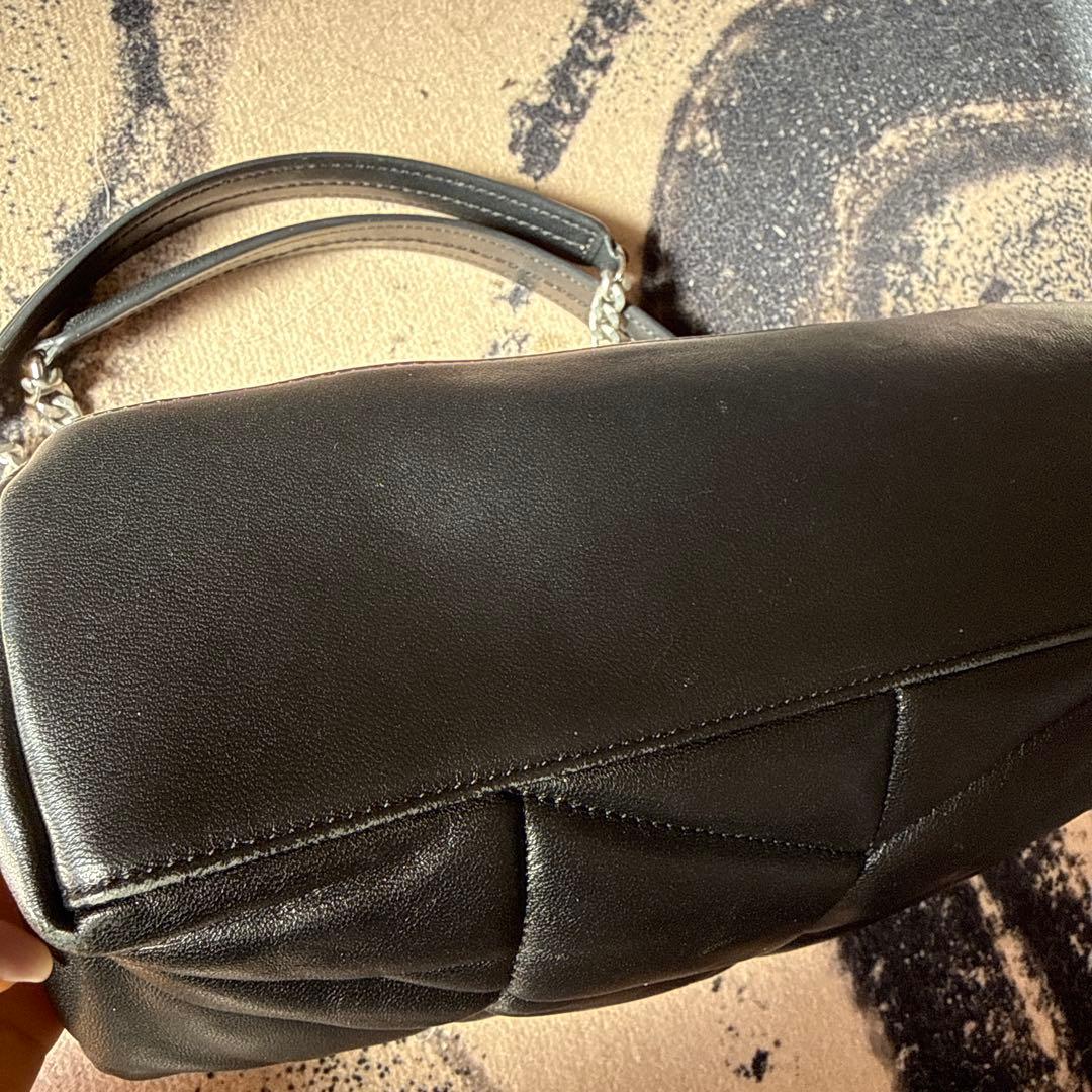 YSL ブラック ショルダーバッグ キルティング