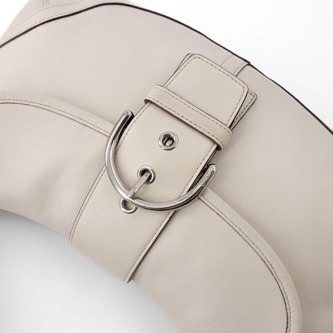 A105【美品】COACH／コーチ　ソーホー　ワンショルダーバッグ　レザー　白