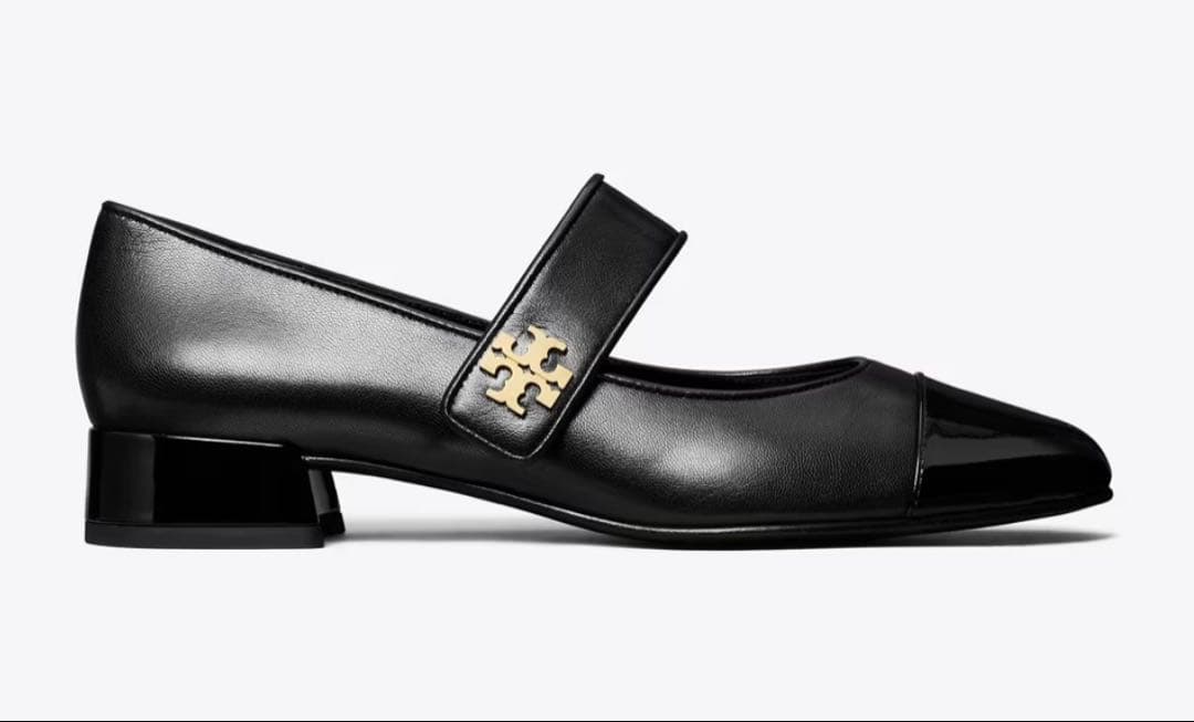 《PEN》トリーバーチ メリージェーン ストラップシューズ 黒 23cm