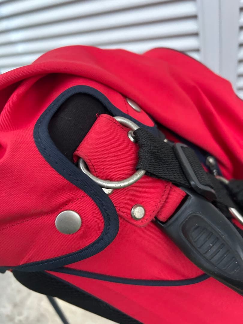 JACK BUNNY レッドキャディバッグ