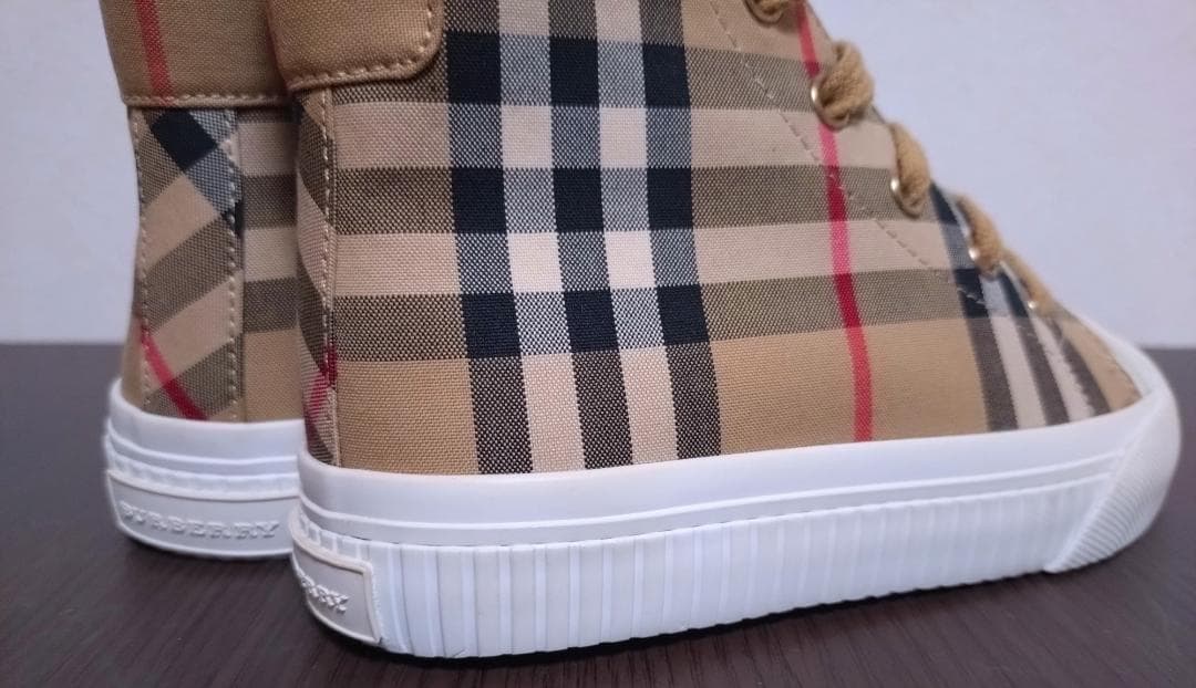 BURBERRY CHILDREN ノバチェック柄スニーカー　18.5