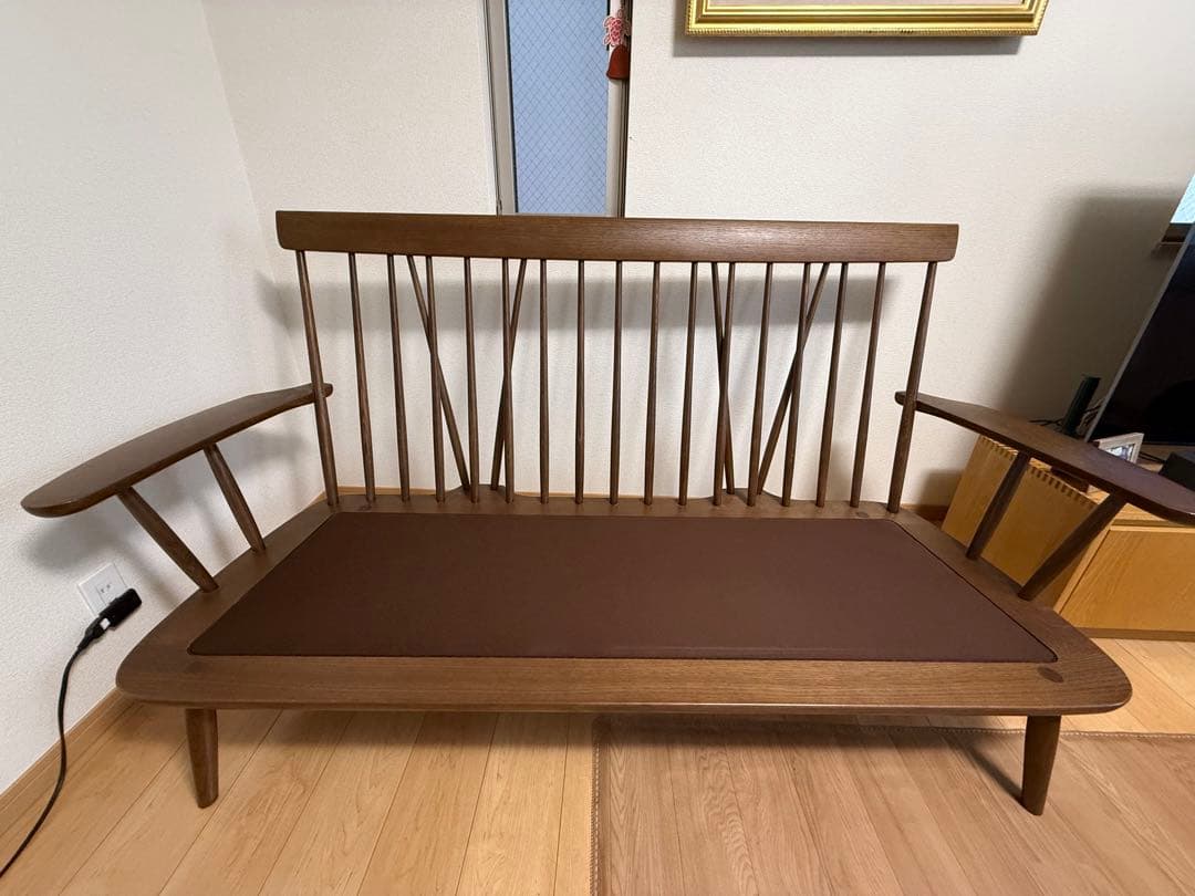 HIDA/飛騨産業 NEWMCKINLEY　3Pソファ ハイバック　ヘッドレスト
