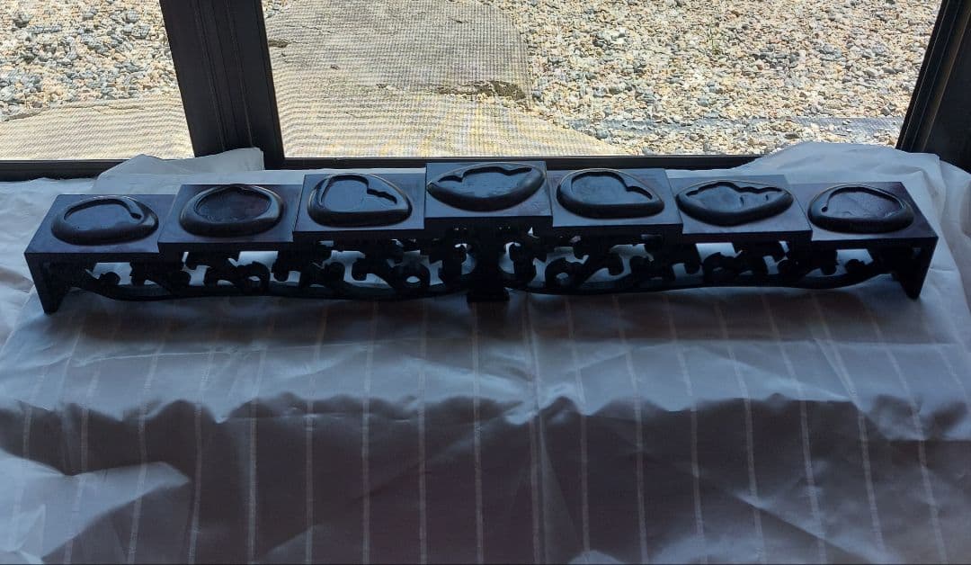 天然石七福神　置物　象牙　希少品　パワーストーン　開運